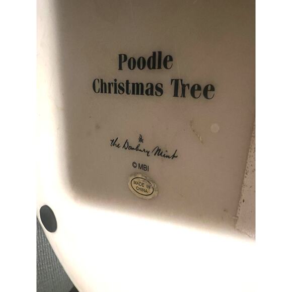 The Danbury Mint Lighted Poodle Christmas Tree With Star(1 Imperfection) - Picture 5 of 10